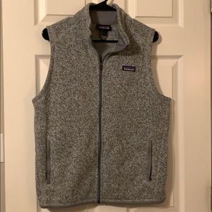 Patagonia Heathered Grey Fleece Vest - Large
